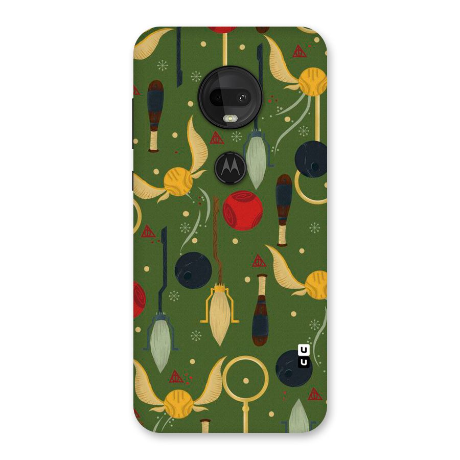 Flying Ball Pattern Back Case for Moto G7