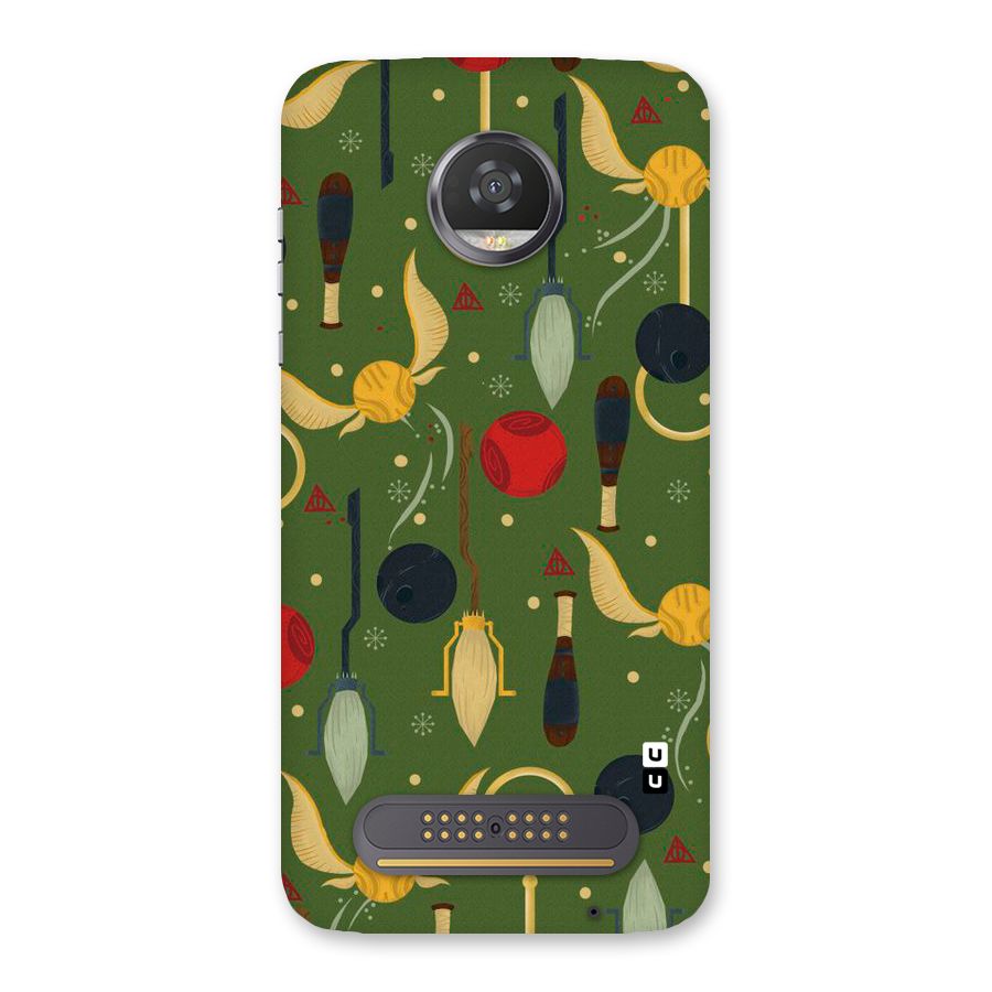 Flying Ball Pattern Back Case for Moto Z2 Play