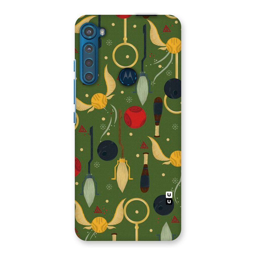 Flying Ball Pattern Back Case for Motorola One Fusion Plus