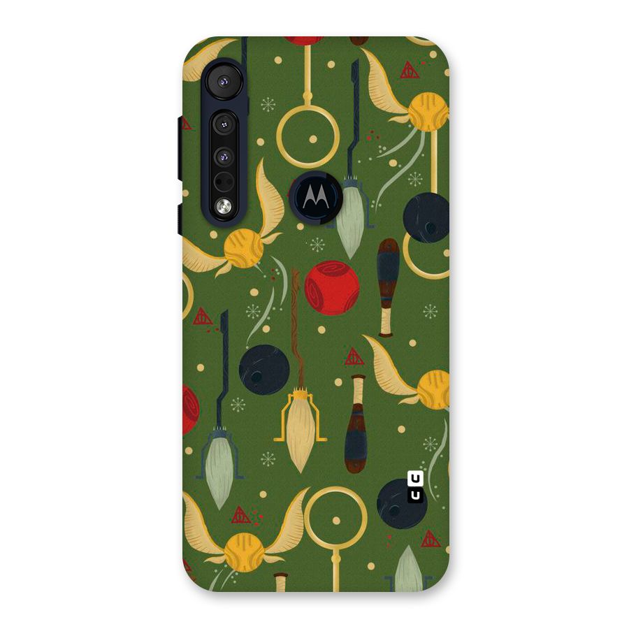 Flying Ball Pattern Back Case for Motorola One Macro