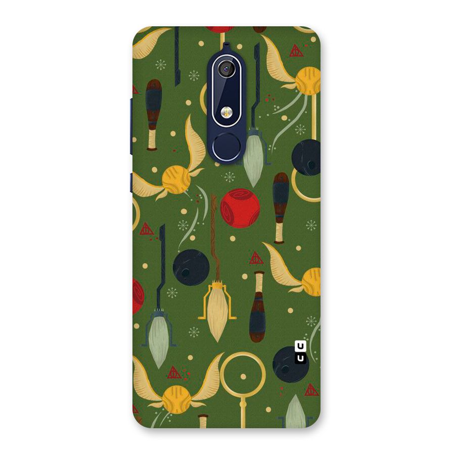 Flying Ball Pattern Back Case for Nokia 5.1