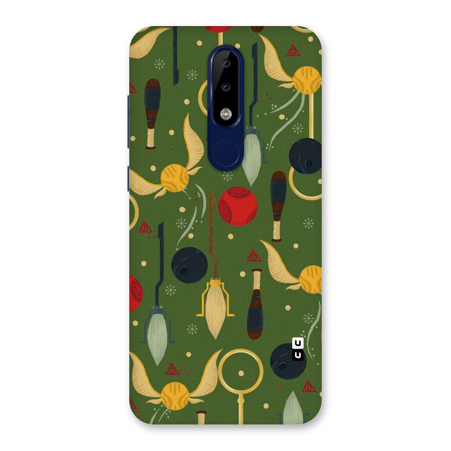 Flying Ball Pattern Back Case for Nokia 5.1 Plus