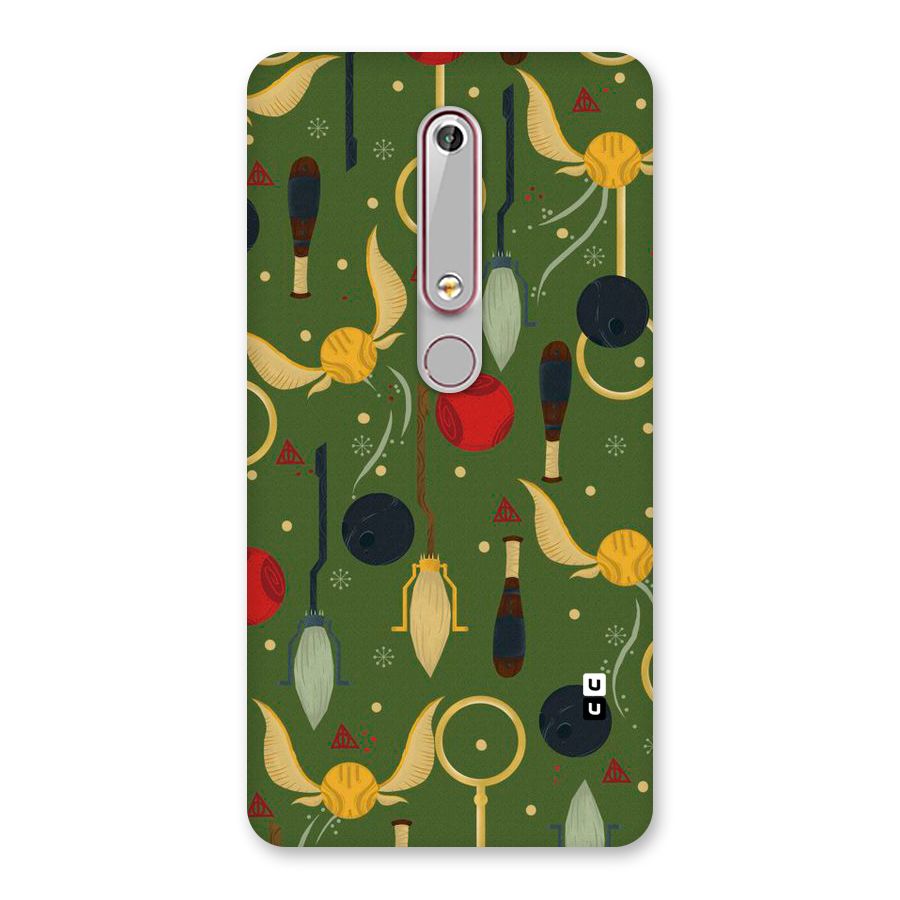 Flying Ball Pattern Back Case for Nokia 6.1