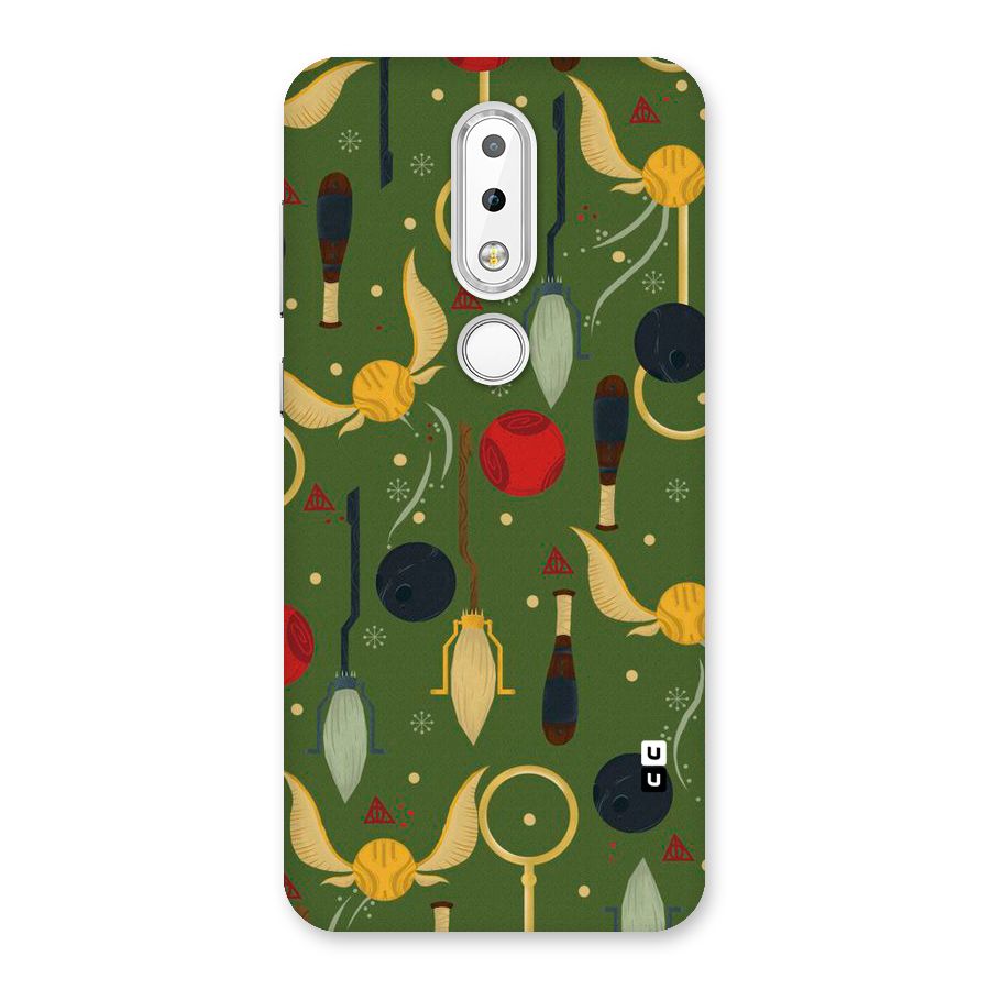 Flying Ball Pattern Back Case for Nokia 6.1 Plus