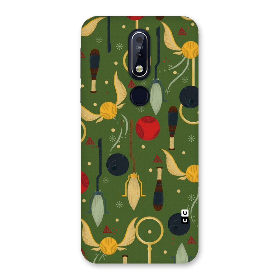 Flying Ball Pattern Back Case for Nokia 7.1