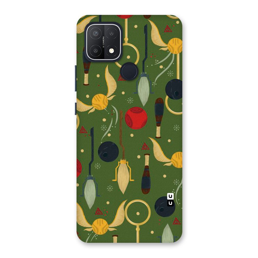 Flying Ball Pattern Back Case for Oppo A15