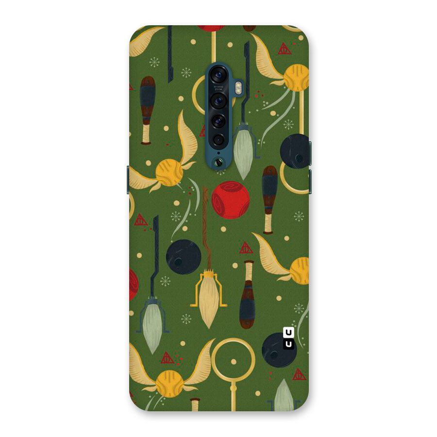 Flying Ball Pattern Back Case for Oppo Reno2