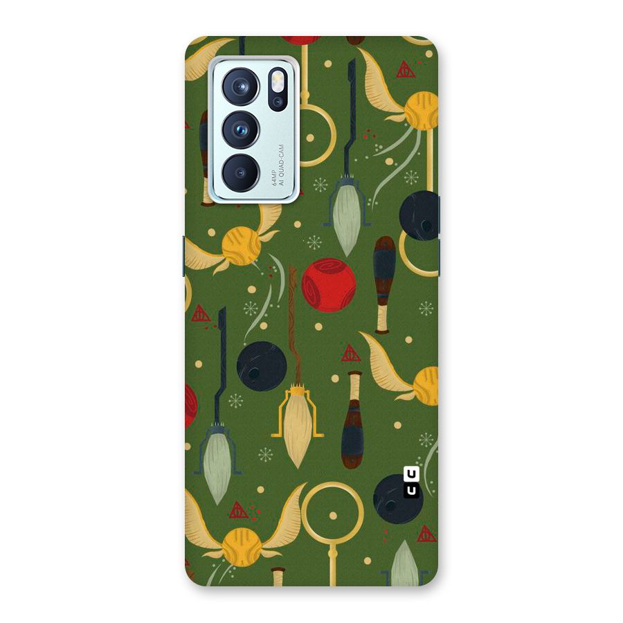Flying Ball Pattern Back Case for Oppo Reno6 Pro 5G