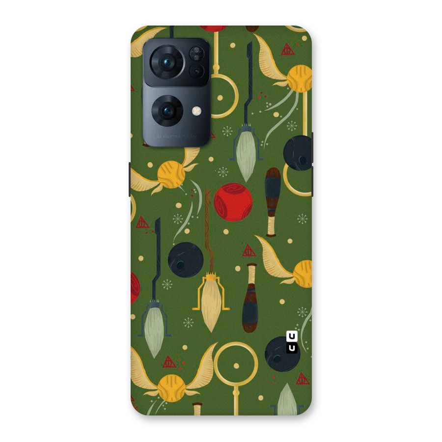 Flying Ball Pattern Back Case for Oppo Reno7 Pro 5G