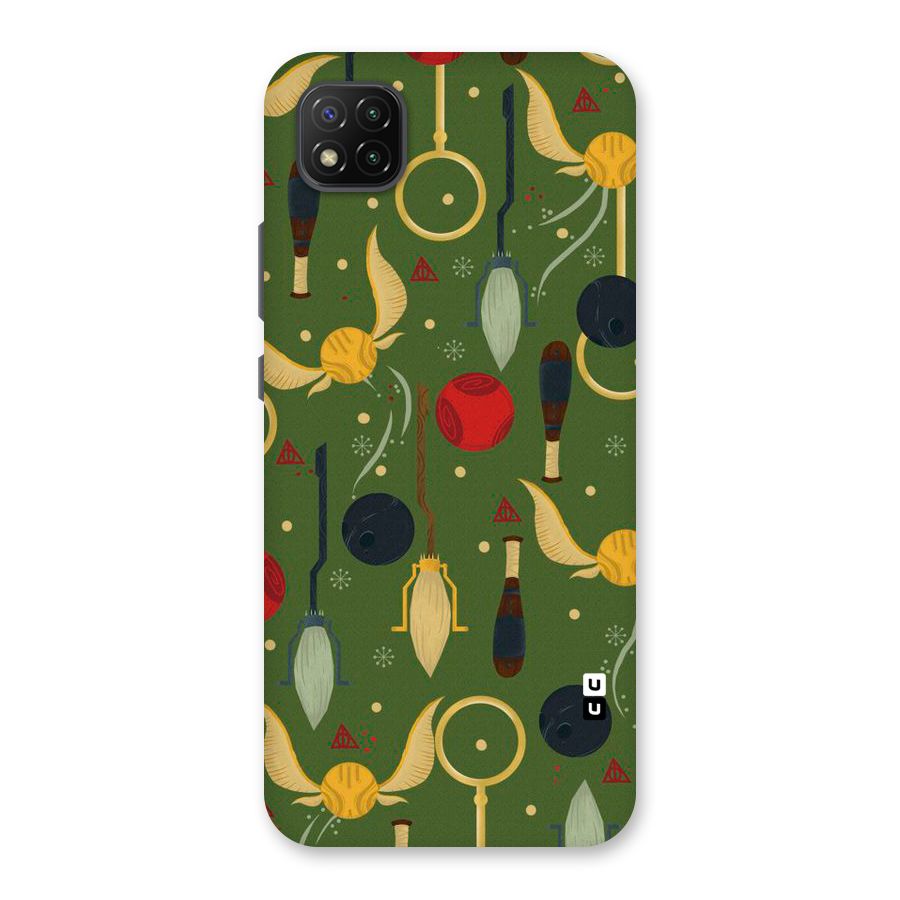 Flying Ball Pattern Back Case for Poco C3