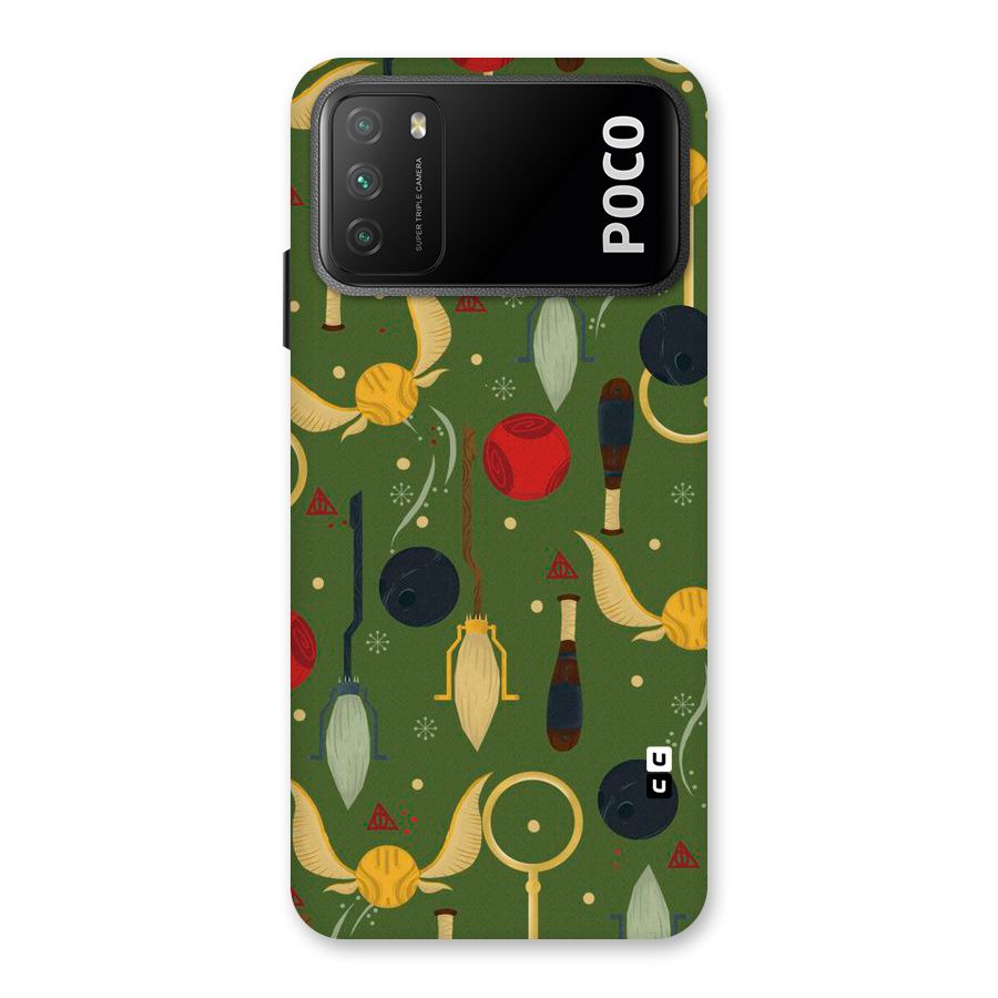 Flying Ball Pattern Back Case for Poco M3
