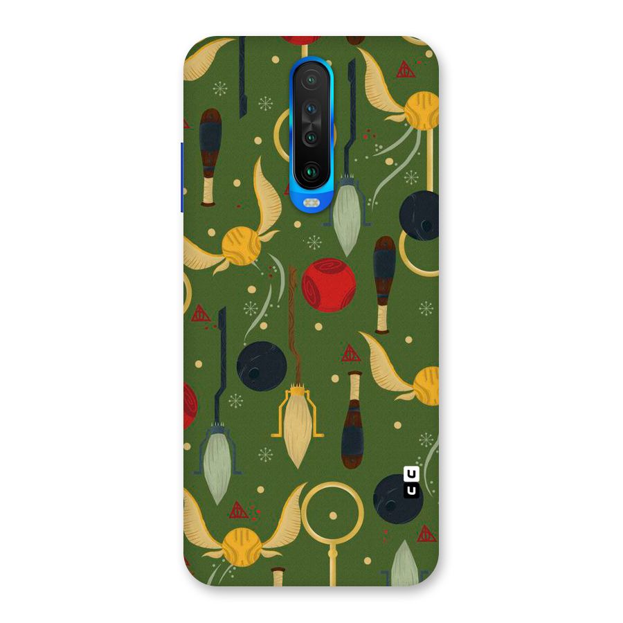 Flying Ball Pattern Back Case for Poco X2