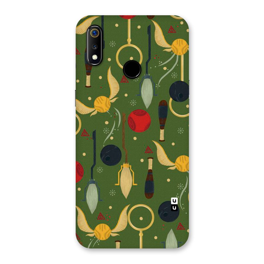 Flying Ball Pattern Back Case for Realme 3