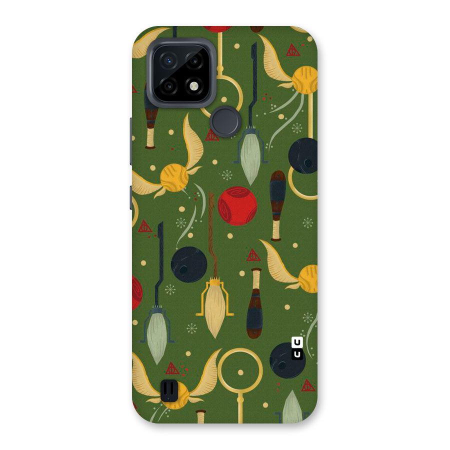 Flying Ball Pattern Back Case for Realme C21