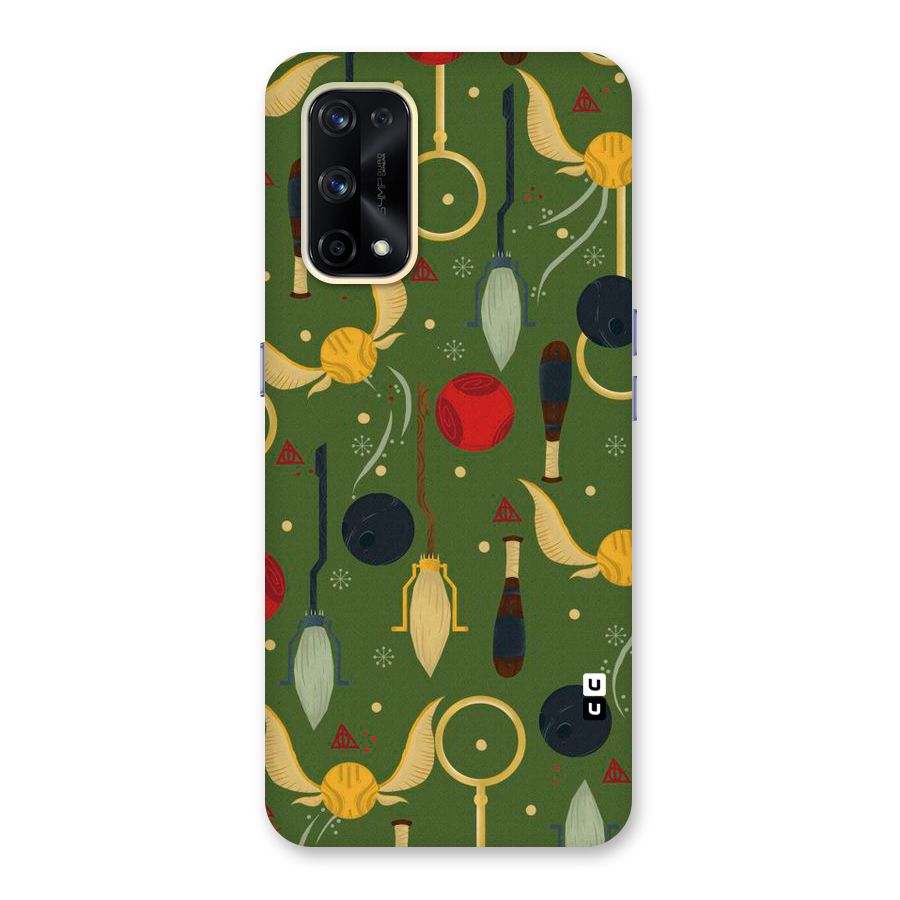Flying Ball Pattern Glass Back Case for Realme X7 Pro