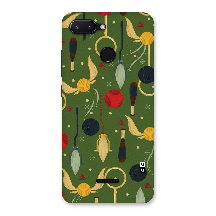 Flying Ball Pattern Back Case for Redmi 6