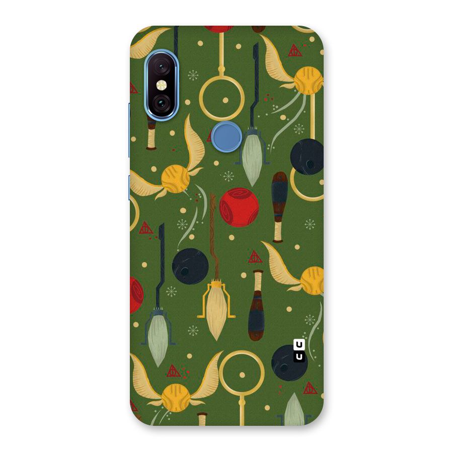 Flying Ball Pattern Back Case for Redmi Note 6 Pro