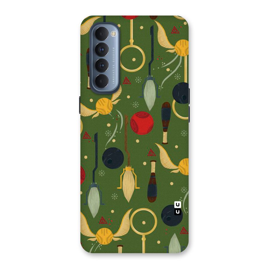 Flying Ball Pattern Back Case for Reno4 Pro