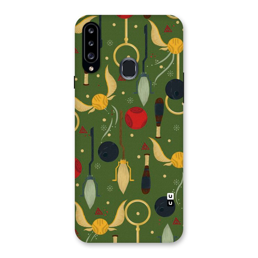 Flying Ball Pattern Back Case for Samsung Galaxy A20s