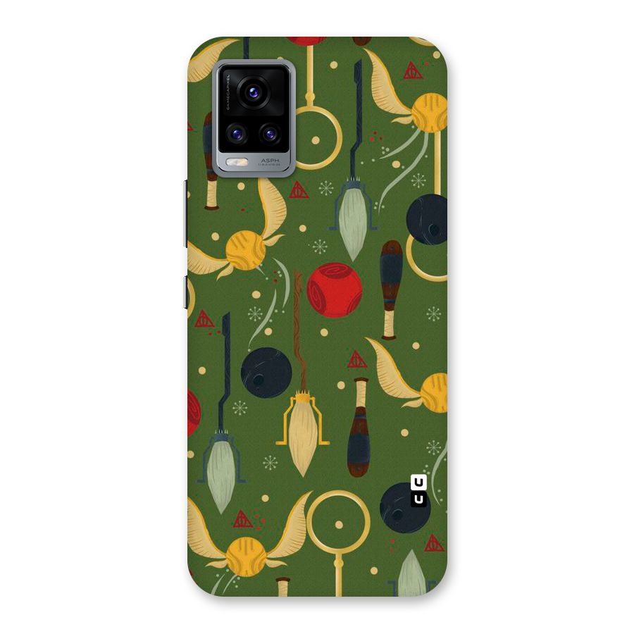 Flying Ball Pattern Back Case for Vivo V20