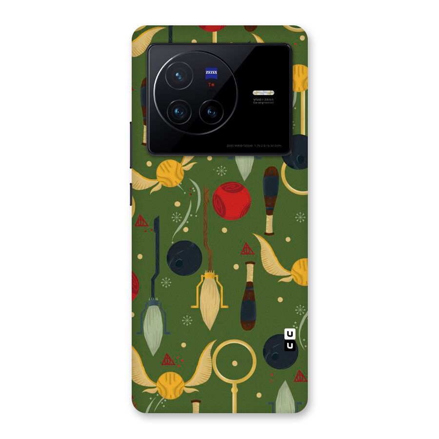 Flying Ball Pattern Back Case for Vivo X80