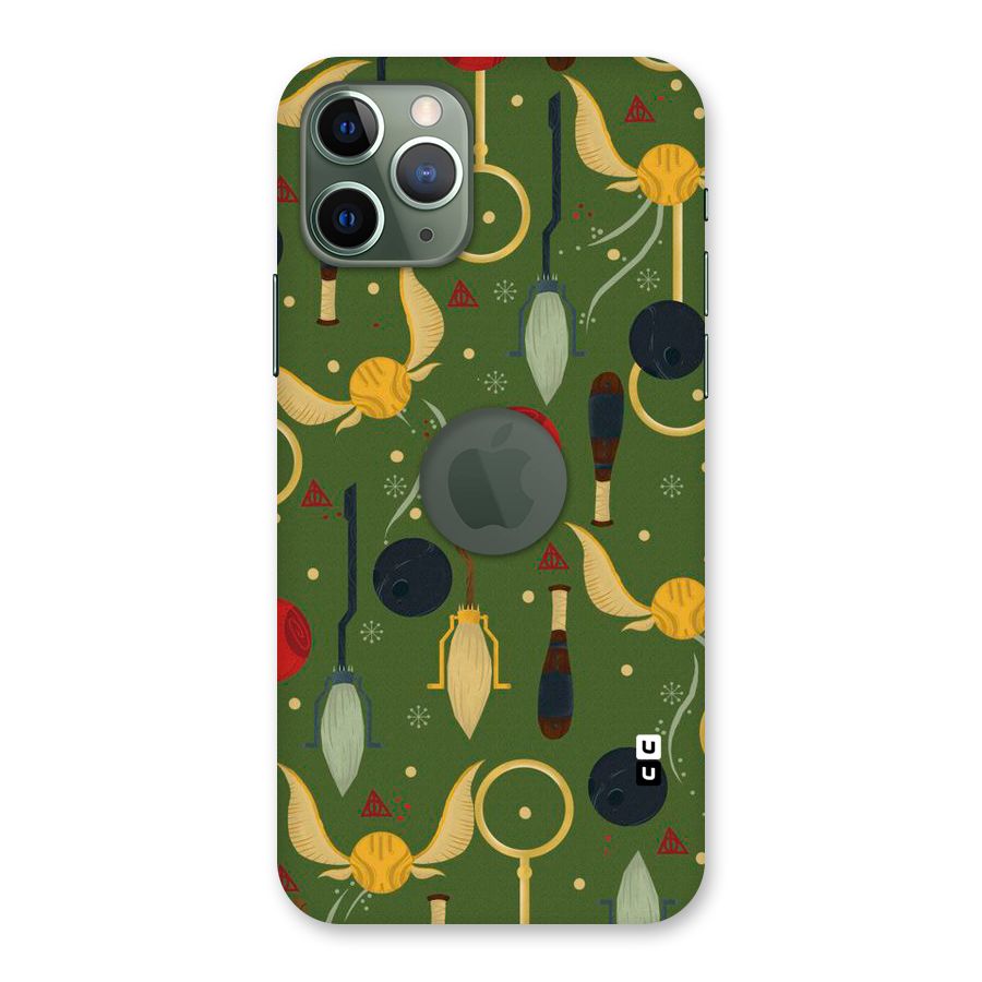 Flying Ball Pattern Back Case for iPhone 11 Pro Logo  Cut