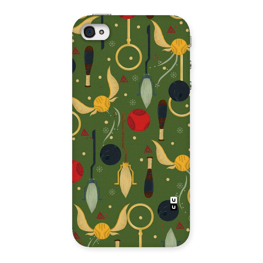Flying Ball Pattern Back Case for iPhone 4 4s