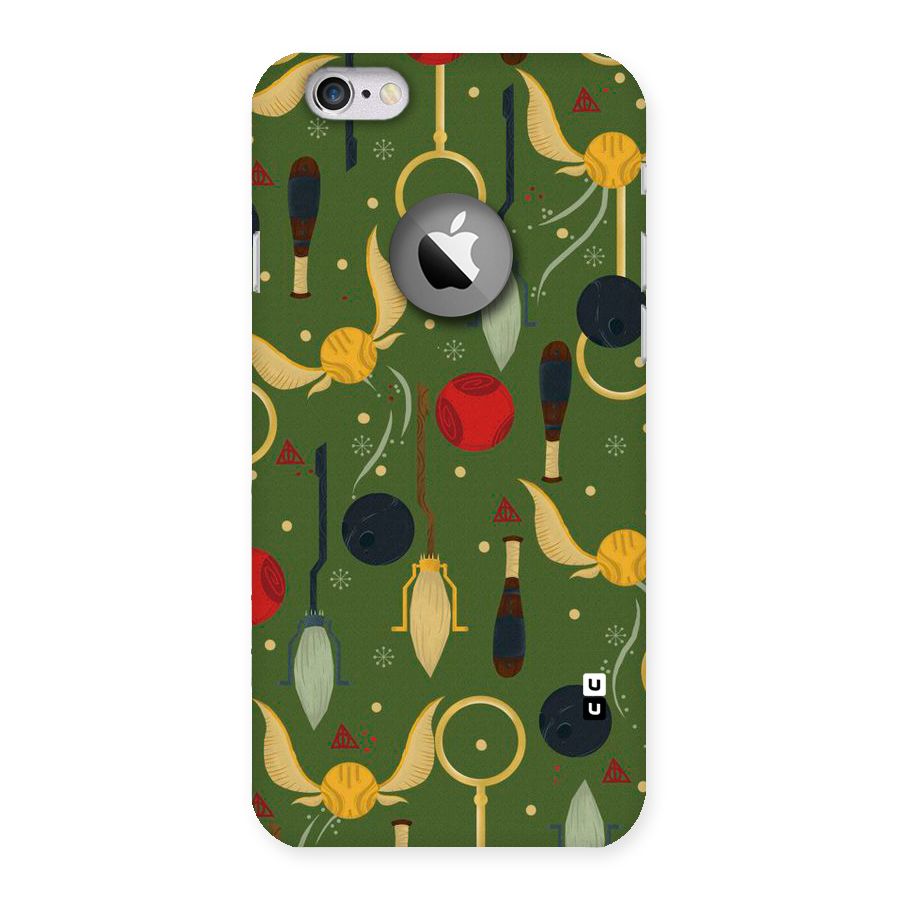 Flying Ball Pattern Back Case for iPhone 6 Logo Cut