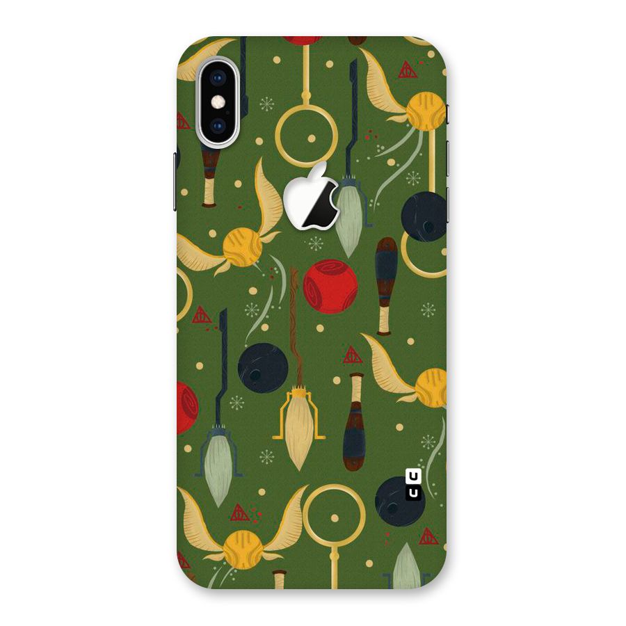 Flying Ball Pattern Back Case for iPhone XS Max Apple Cut