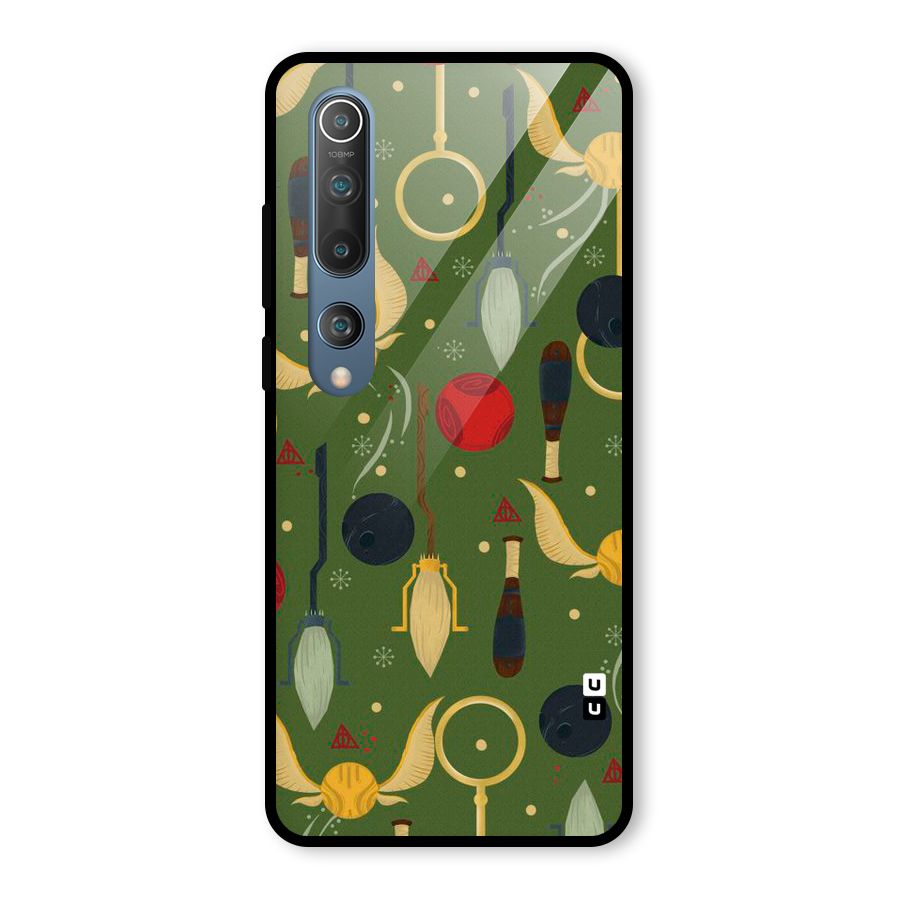 Flying Ball Pattern Glass Back Case for Mi 10