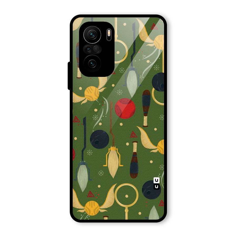Flying Ball Pattern Glass Back Case for Mi 11X Pro