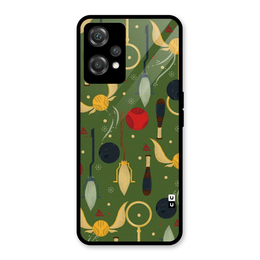 Flying Ball Pattern Glass Back Case for OnePlus Nord CE 2 Lite 5G