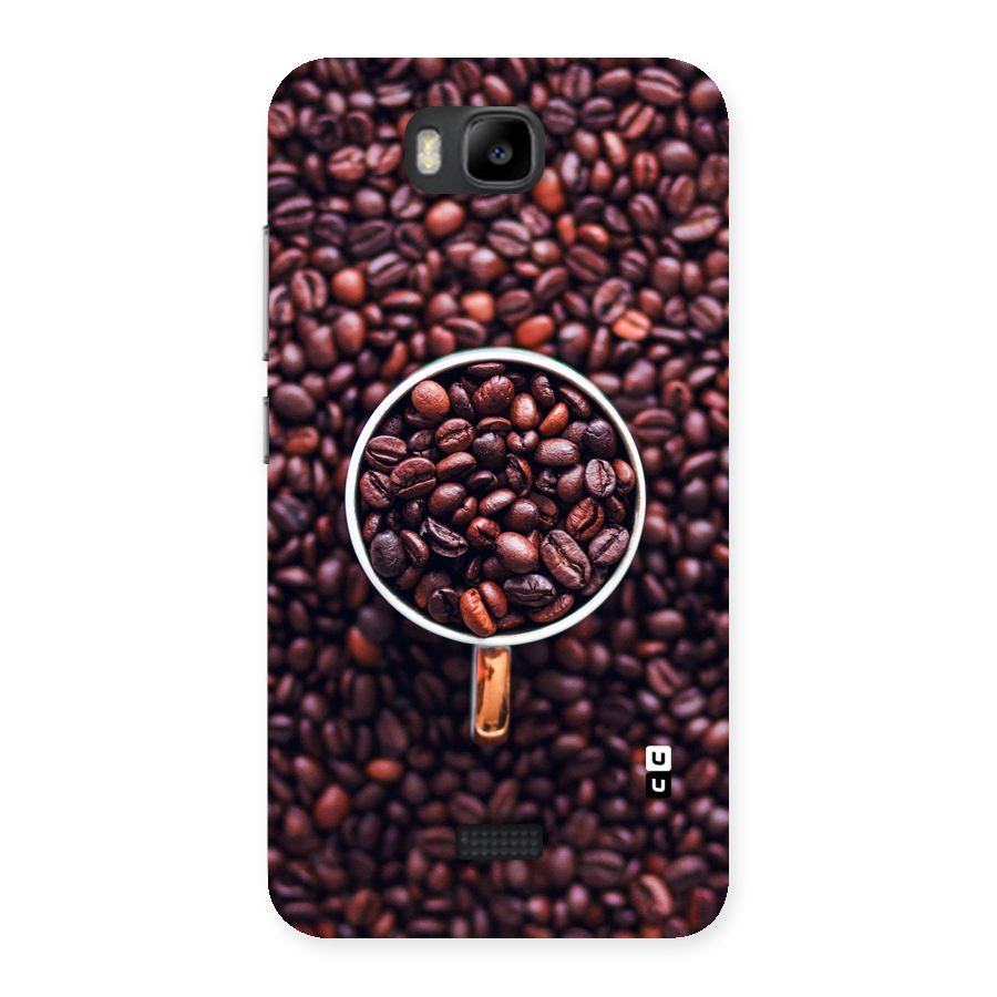 Focus Coffee Beans Back Case for Honor Bee