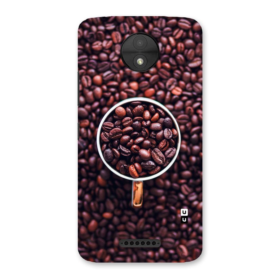 Focus Coffee Beans Back Case for Moto C