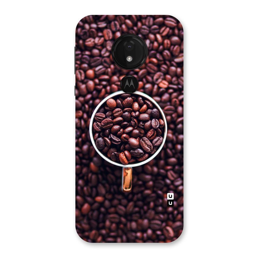 Focus Coffee Beans Back Case for Moto G7 Power