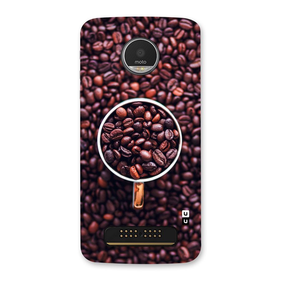 Focus Coffee Beans Back Case for Moto Z Play