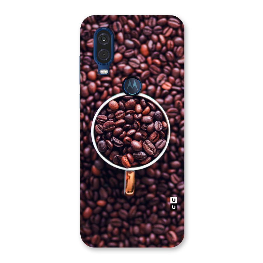Focus Coffee Beans Back Case for Motorola One Vision