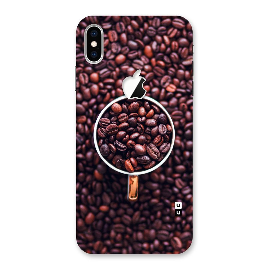 Focus Coffee Beans Back Case for iPhone XS Max Apple Cut