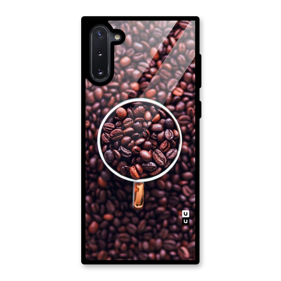 Focus Coffee Beans Glass Back Case for Galaxy Note 10