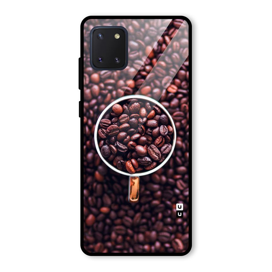 Focus Coffee Beans Glass Back Case for Galaxy Note 10 Lite