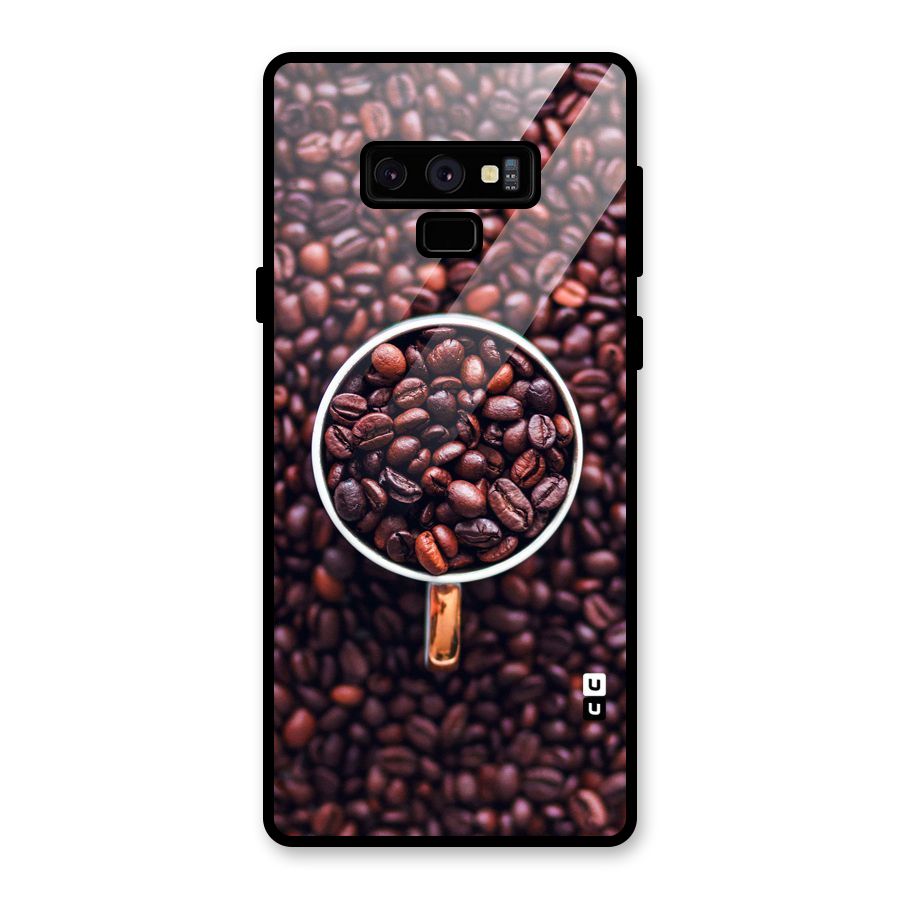 Focus Coffee Beans Glass Back Case for Galaxy Note 9