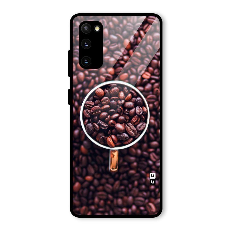 Focus Coffee Beans Glass Back Case for Galaxy S20 FE 5G