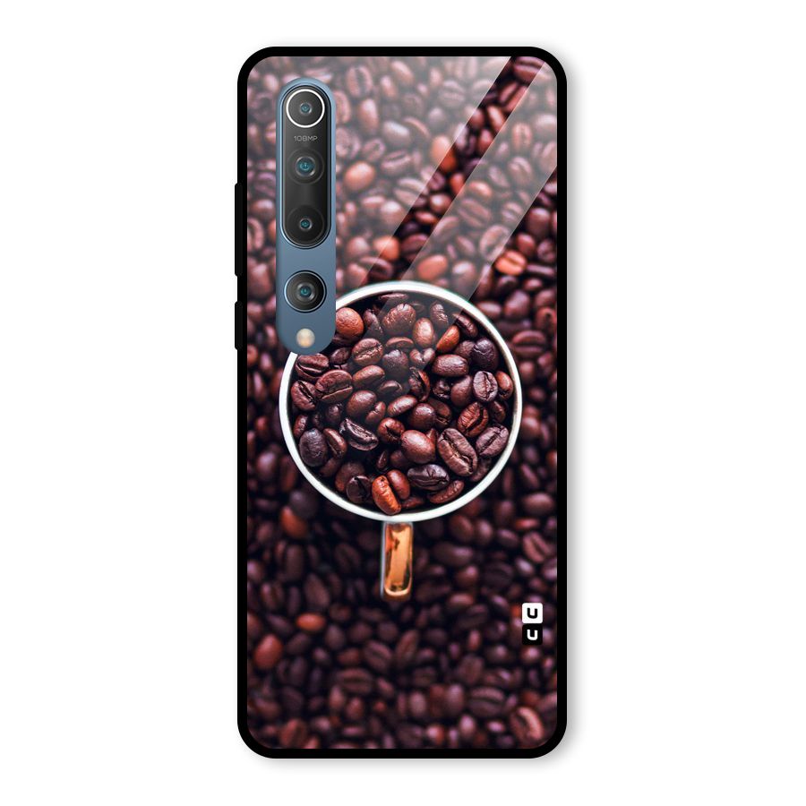 Focus Coffee Beans Glass Back Case for Mi 10