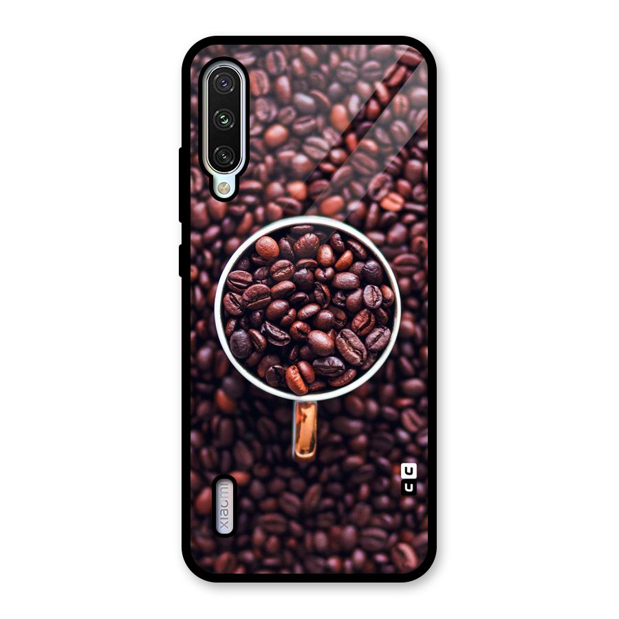 Focus Coffee Beans Glass Back Case for Mi A3