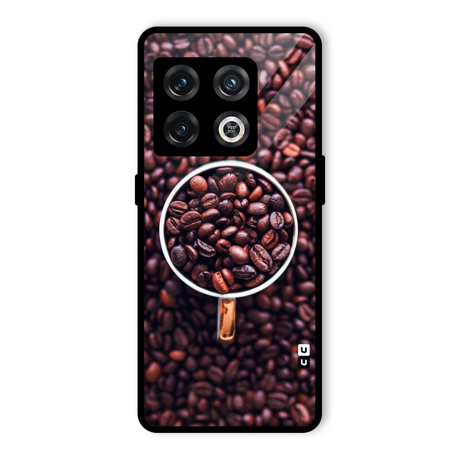 Focus Coffee Beans Glass Back Case for OnePlus 10 Pro 5G