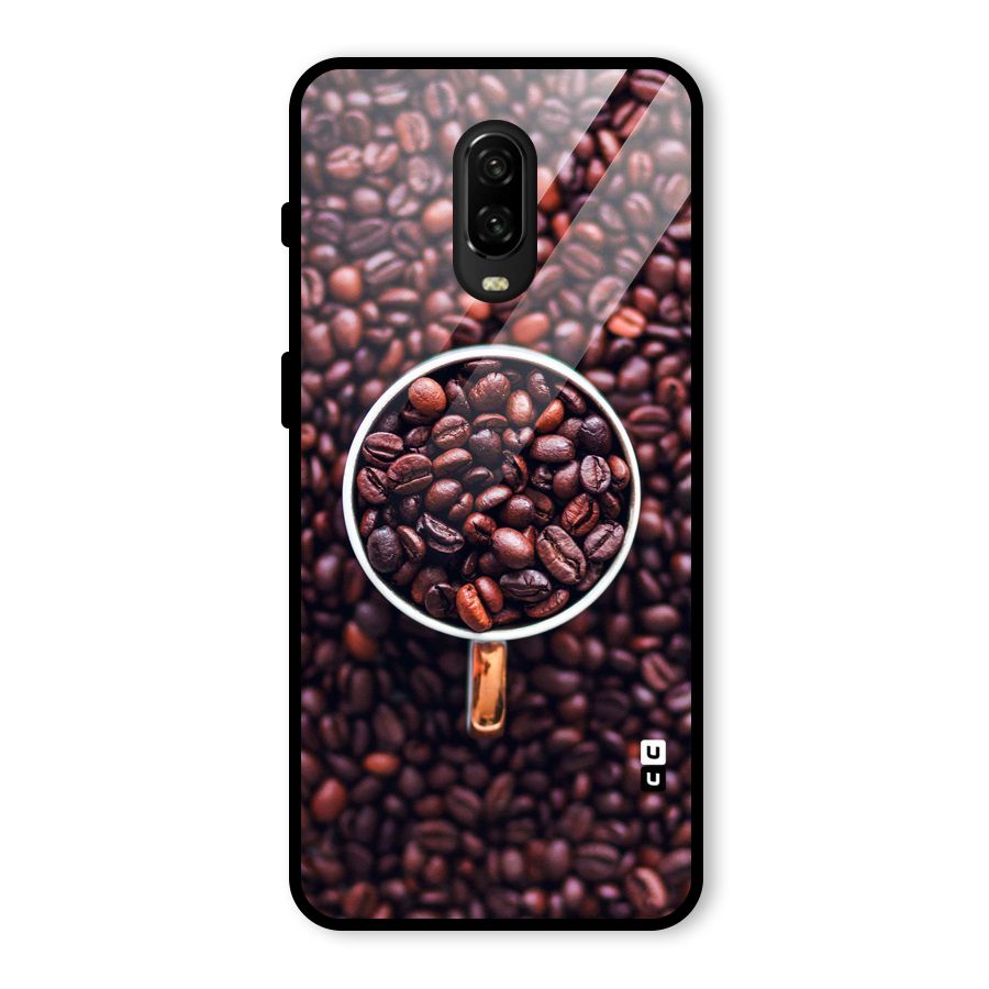 Focus Coffee Beans Glass Back Case for OnePlus 6T
