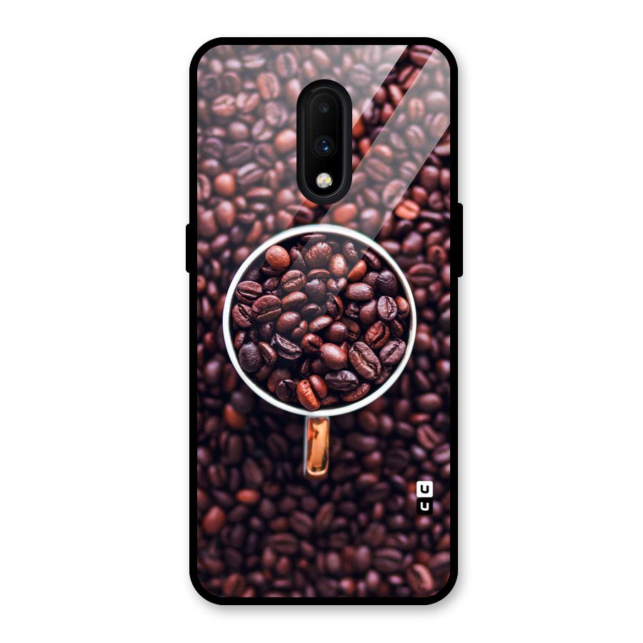 Focus Coffee Beans Glass Back Case for OnePlus 7