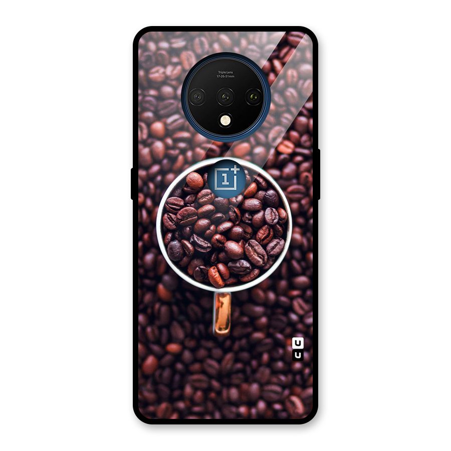 Focus Coffee Beans Glass Back Case for OnePlus 7T