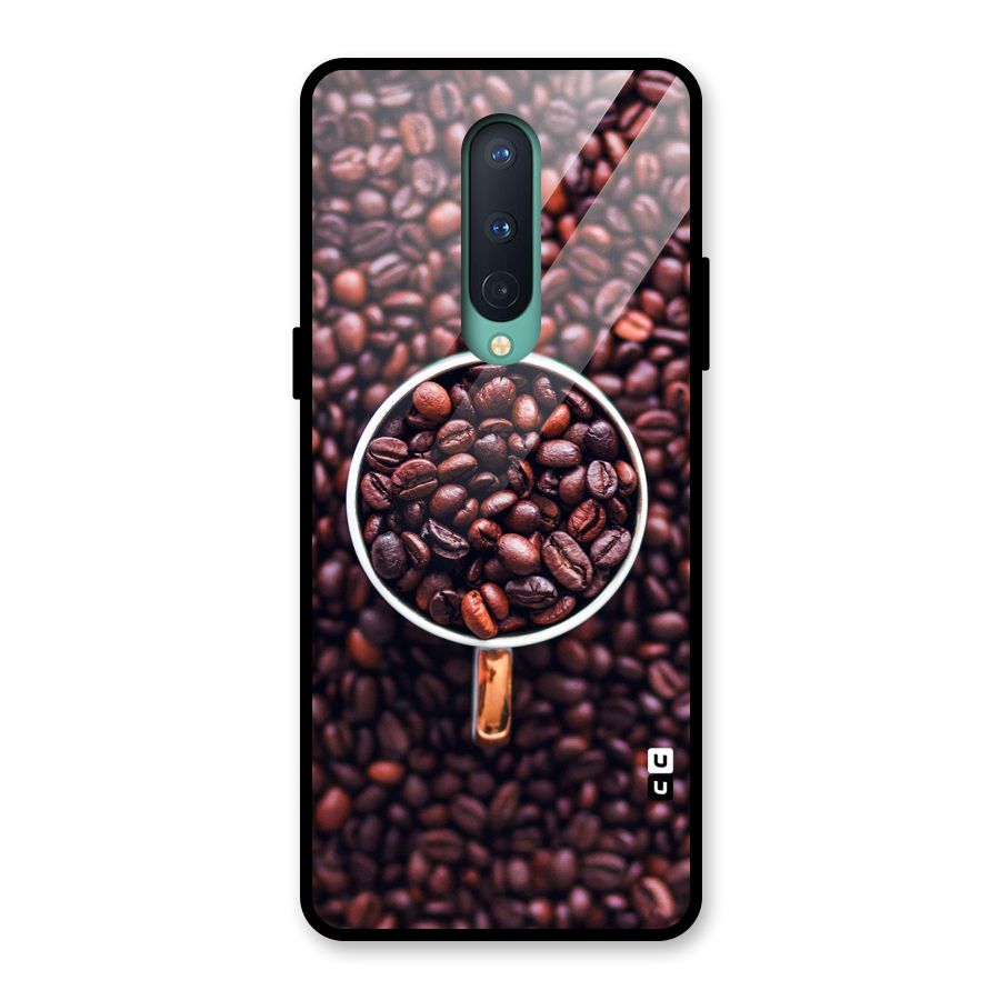 Focus Coffee Beans Glass Back Case for OnePlus 8