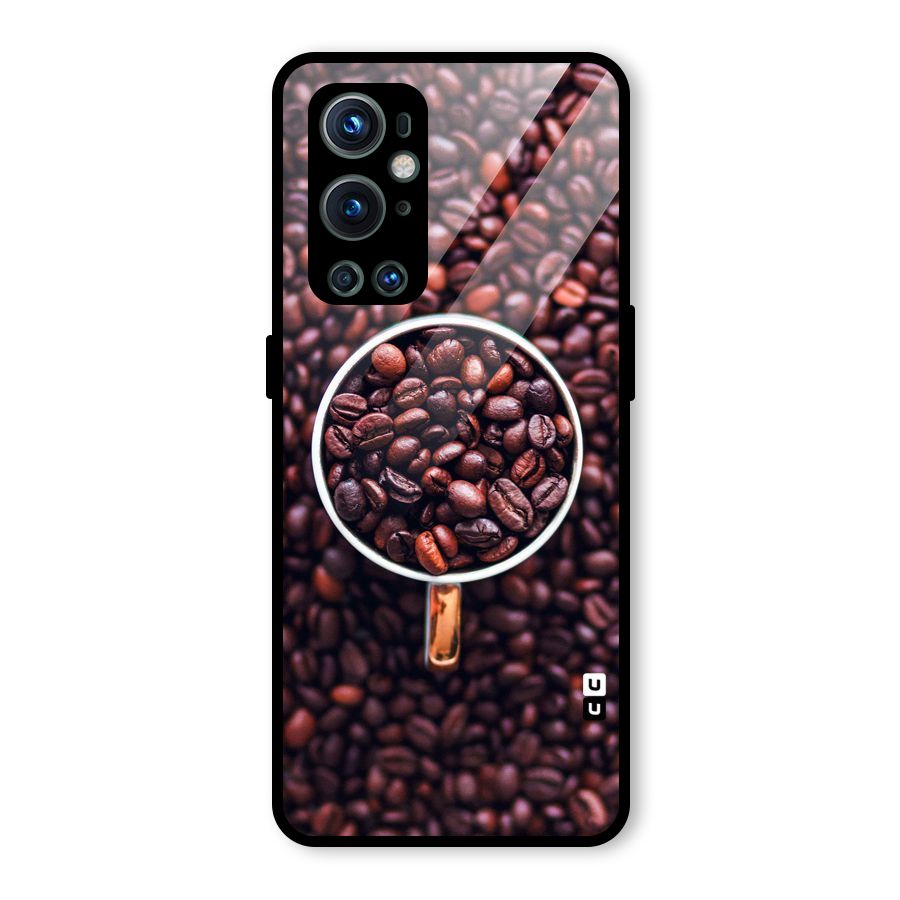 Focus Coffee Beans Glass Back Case for OnePlus 9 Pro